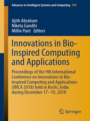 cover image of Innovations in Bio-Inspired Computing and Applications